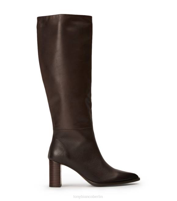 kniehohe Stiefel| de Tony Bianco Frauen Peppe-Kalbsstiefel Schokolade Como 4624415